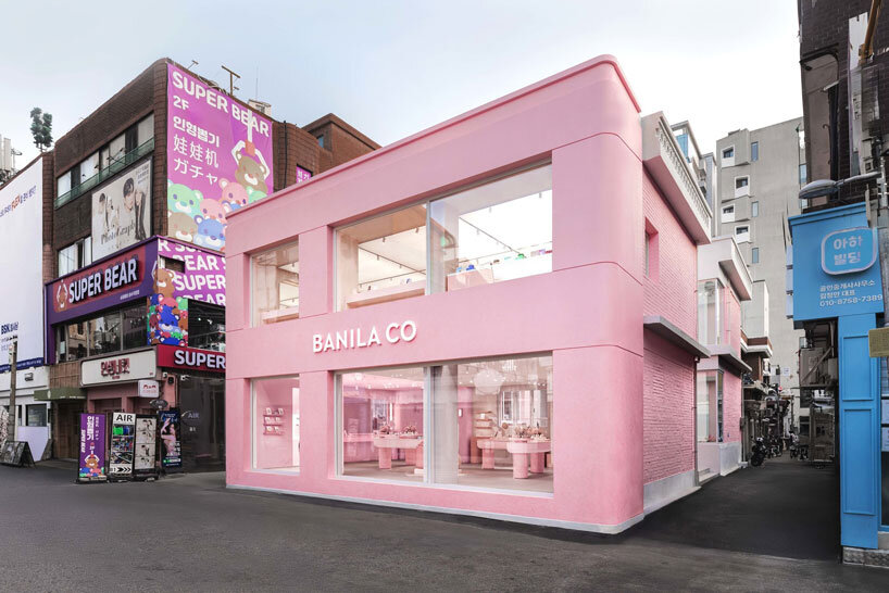 ultra pink k-beauty flagship store contrasts urban texture in seoul post thumbnail image
