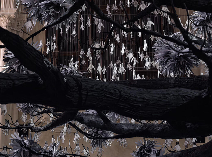 participatory tree of scanned hands by JR grows in montpellier’s former church post thumbnail image